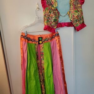 Hot Pink & Yellow Harem costume
